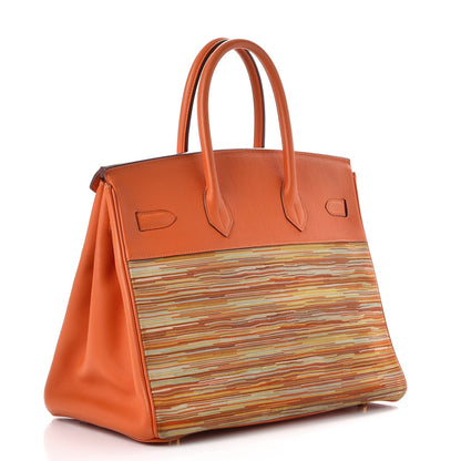Hermes Togo Vibrato Birkin 35 Orange 3 of 37