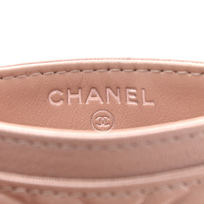 Chanel Goatskin Camellia Embossed Card Holder Light Pink 6 of 12