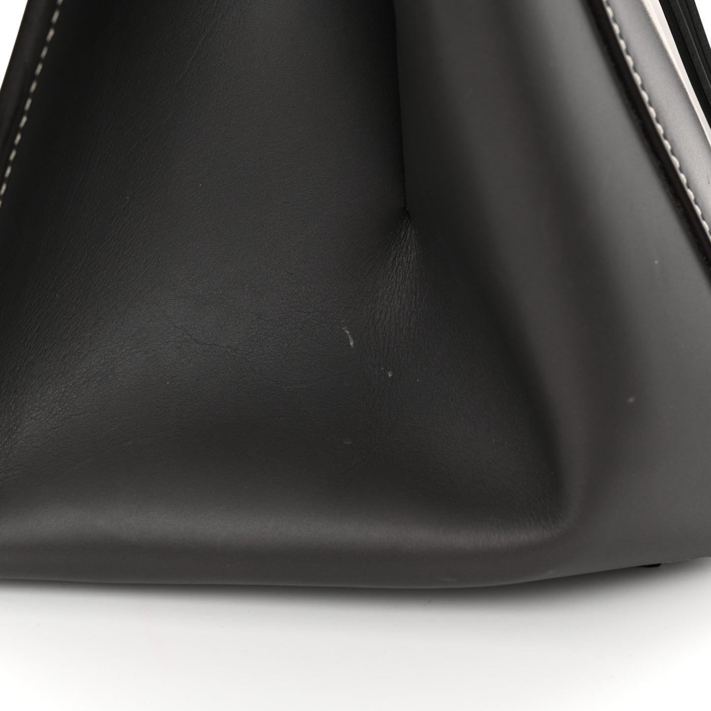 Smooth Calfskin Medium Edge Shoulder Bag Grey
