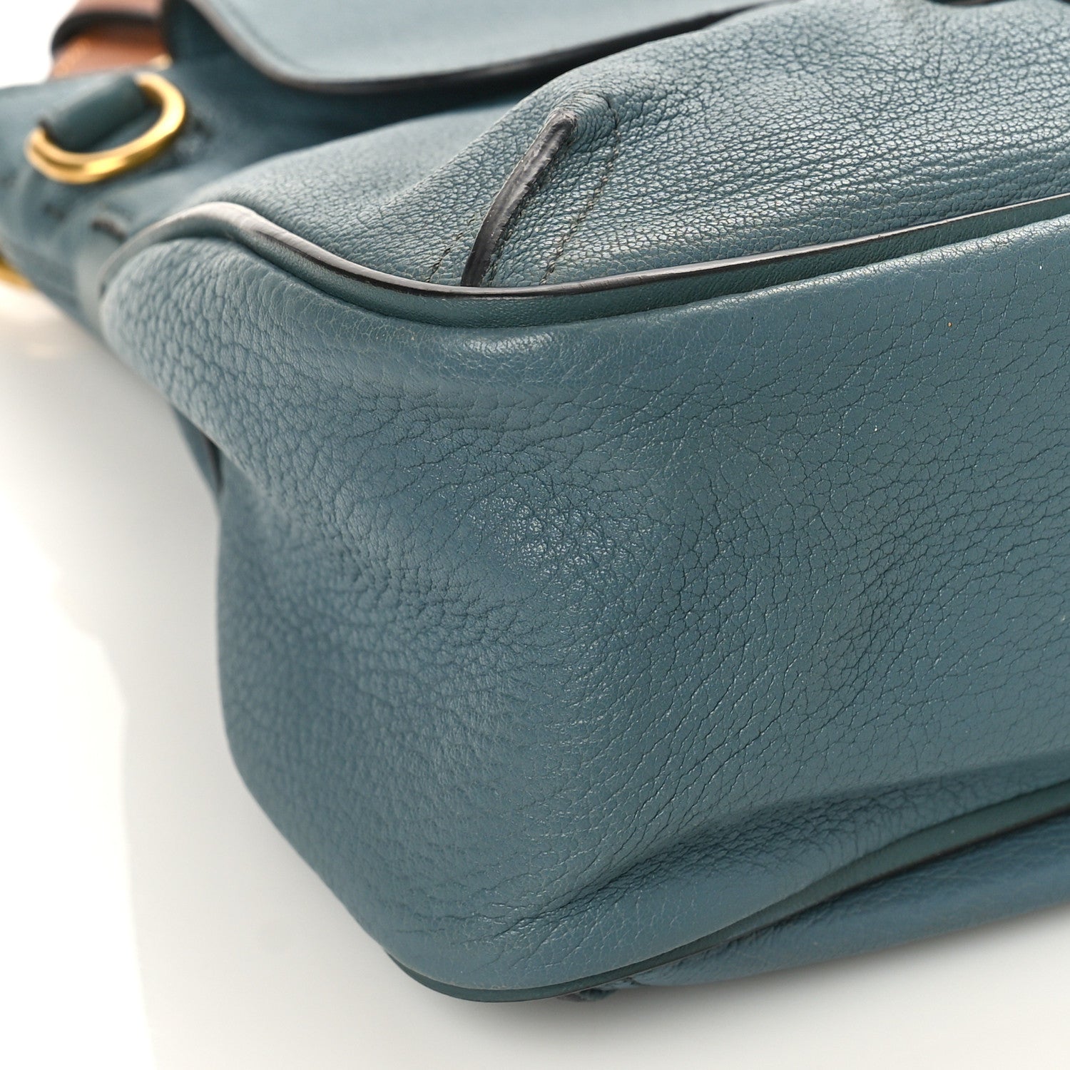 Chloe Grained Lambskin Calfskin Small Lexa Shoulder Bag Cloudy Blue 7 of 8
