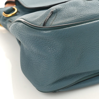 Chloe Grained Lambskin Calfskin Small Lexa Shoulder Bag Cloudy Blue 7 of 8