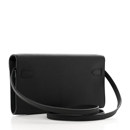 Hermes Epsom Kelly Wallet To Go Black 3 of 7