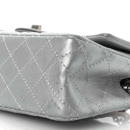 Chanel Metallic Grained Calfskin Quilted 2.55 Reissue Mini Flap Silver 10 of 13
