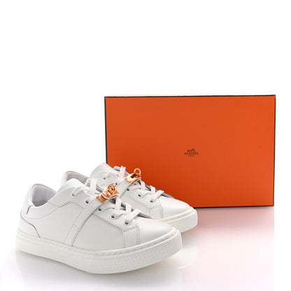 Hermes Calfskin Day Sneakers 35.5 White 10 of 10