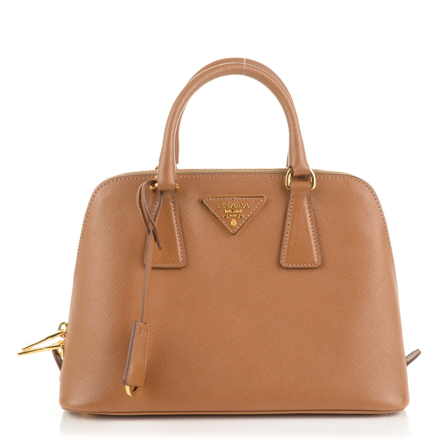Prada Saffiano Lux Small Promenade Tote Caramel 1 of 8