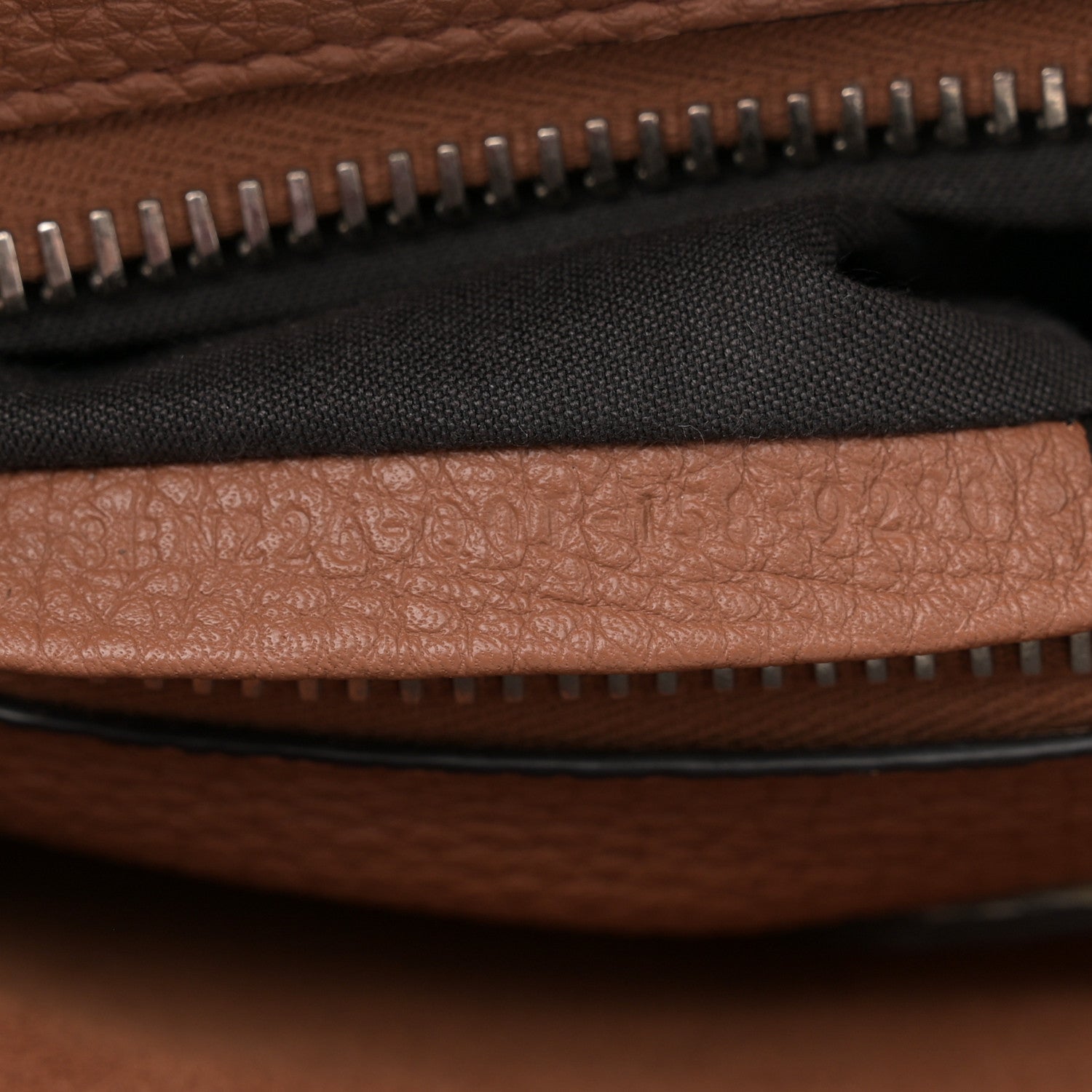 Fendi Cuoio Romano Selleria Bi-Color Medium Peekaboo Iconic Satchel Black Mou 8 of 13