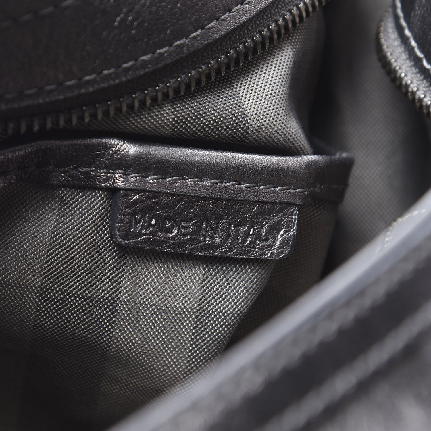 Burberry Metallic Calfskin Shoulder Bag Anthracite 6 of 11