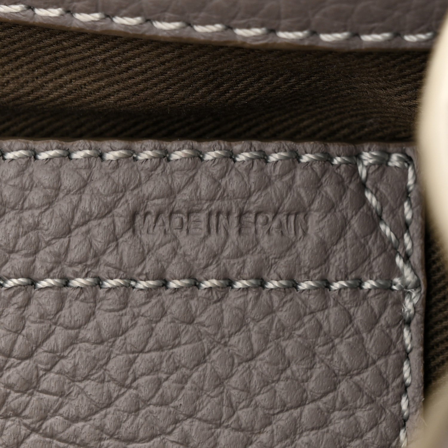 Chloe Grained Calfskin Small Marcie Saddle Bag Cashmere Grey 7 of 11
