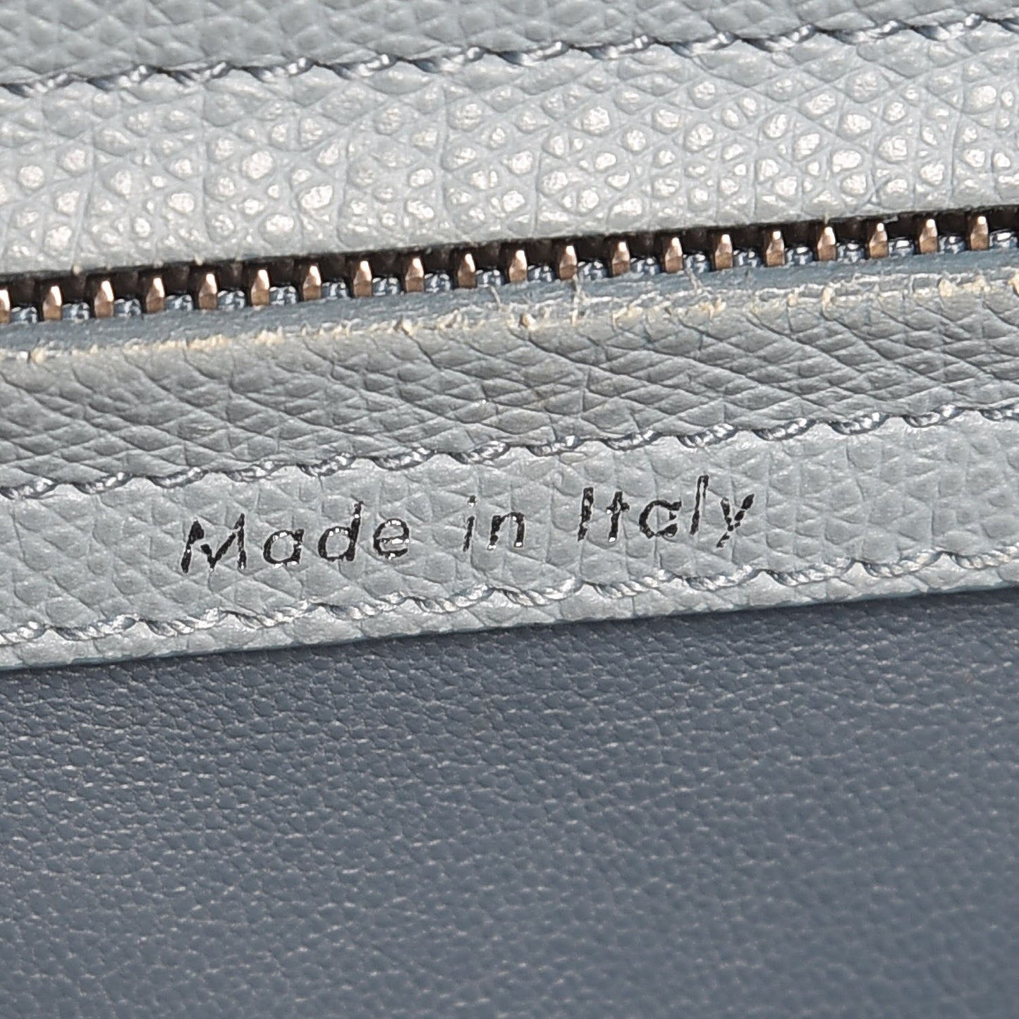 Grained Calfskin Medium Phantom Luggage Sky Blue