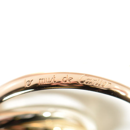 Cartier 18K Pink Yellow White Gold Small Trinity Ring 48 4.5 4 of 6