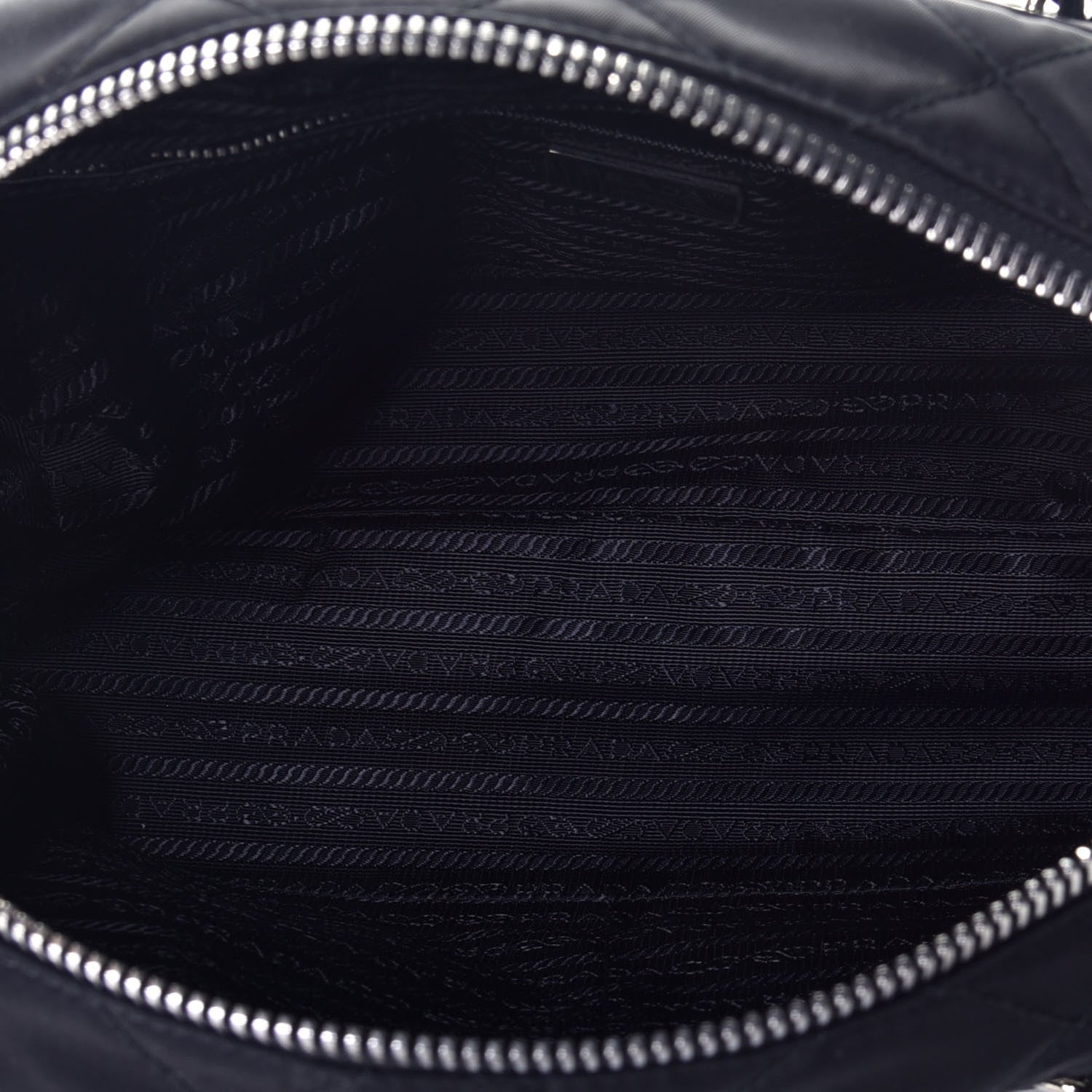 Prada Nylon Tessuto Impuntu Quilted Shoulder Bag Black 5 of 8