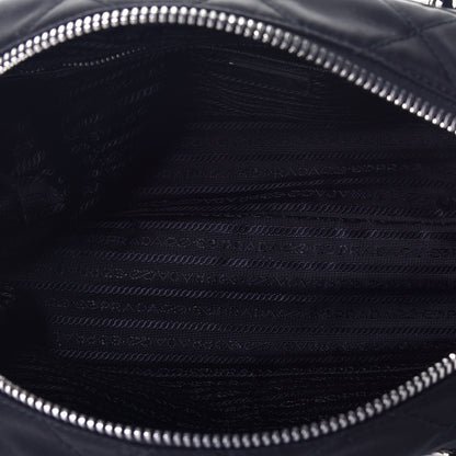 Prada Nylon Tessuto Impuntu Quilted Shoulder Bag Black 5 of 8