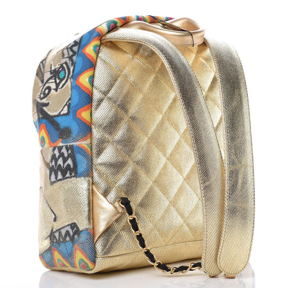 Chanel Graffiti Printed Canvas Street Spirit Backpack Multicolor 3 of 10