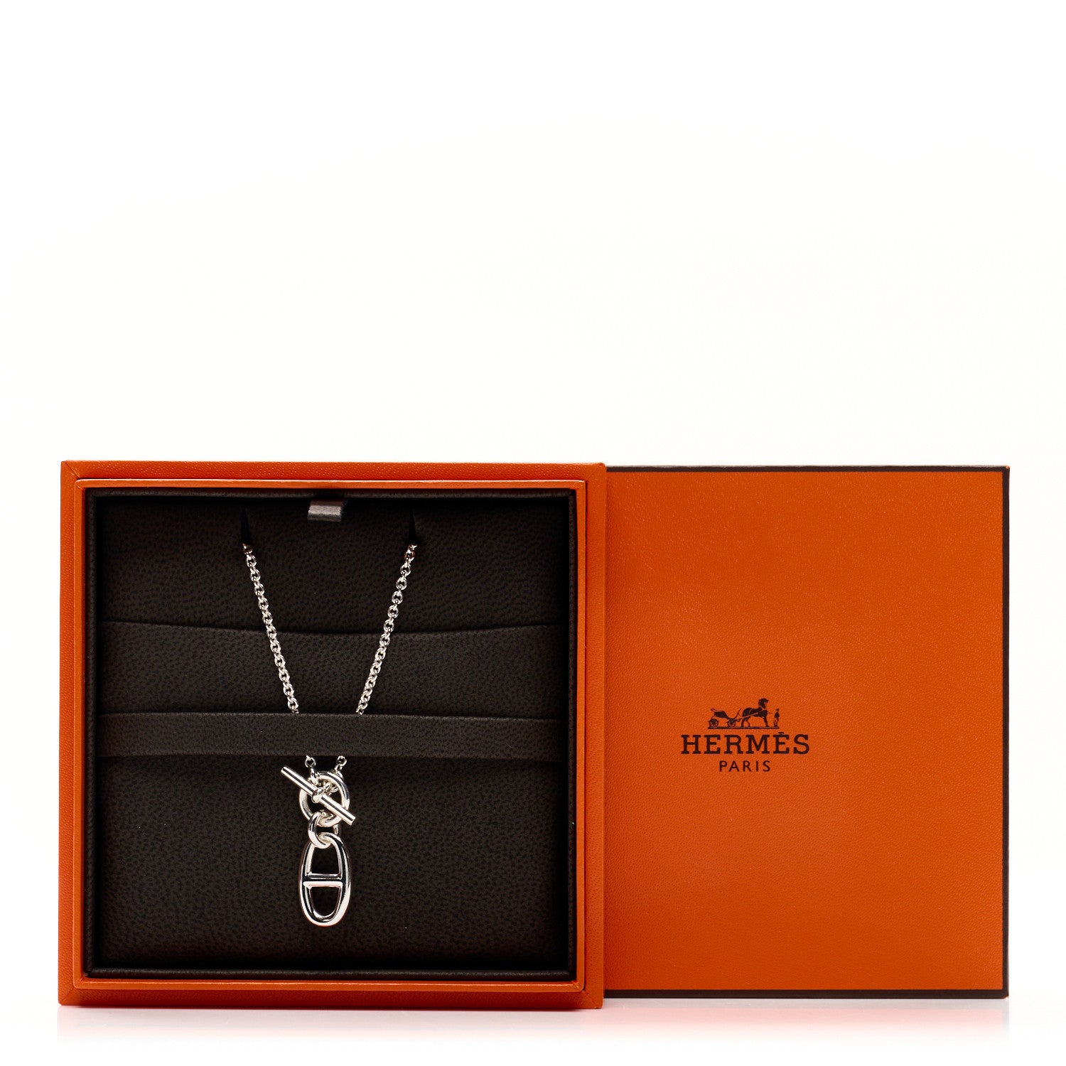 Hermes Sterling Silver Amulette Chaine d'Ancre Necklace 5 of 5