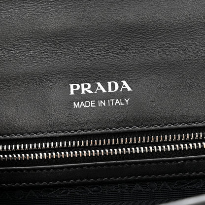 Prada City Calfskin Ribbon Bag Black 6 of 11