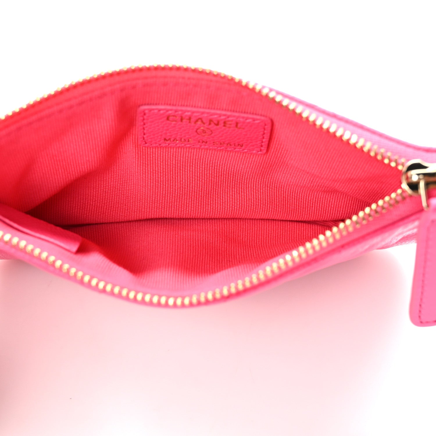 Chanel Caviar Quilted Small Cosmetic Case Fuchsia 5 of 8