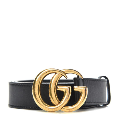 Gucci Calfskin Double G 30mm Belt 95 38 Black 1 of 7