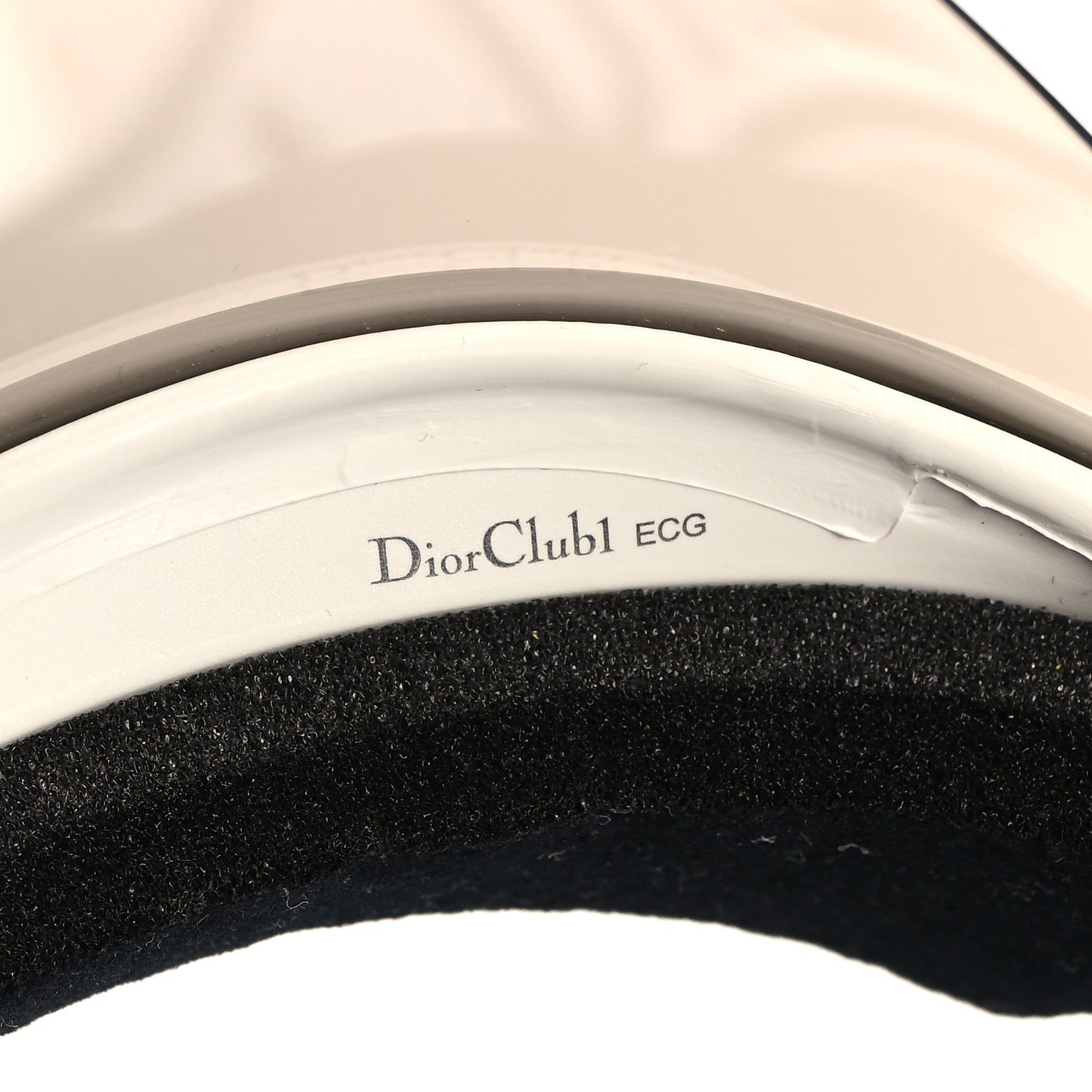 Mirrored DiorClub1 Sun Visor Silver