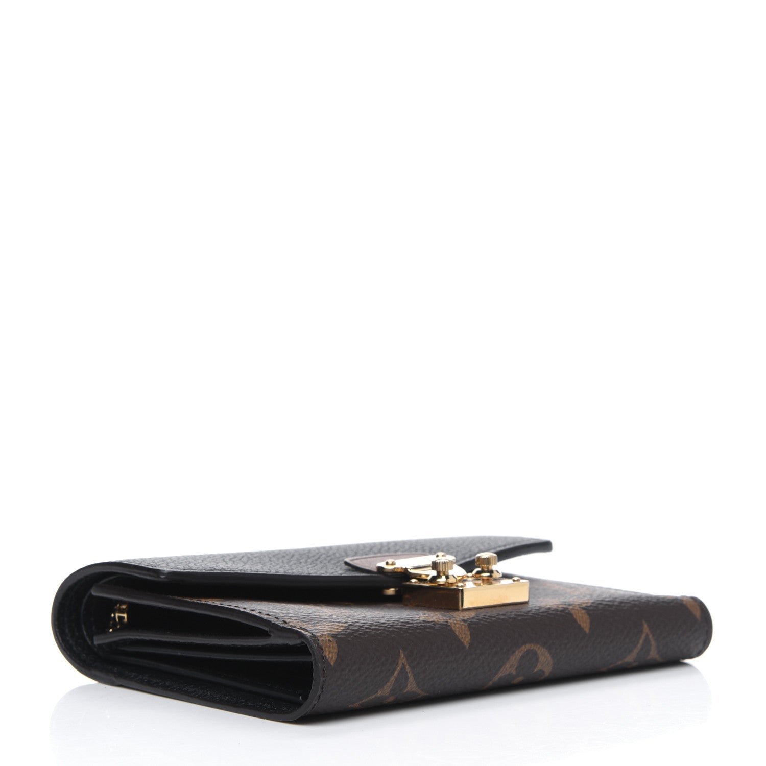 Louis Vuitton Monogram Pallas Compact Wallet NM Black 3 of 6