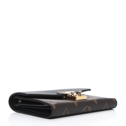 Louis Vuitton Monogram Pallas Compact Wallet NM Black 3 of 6