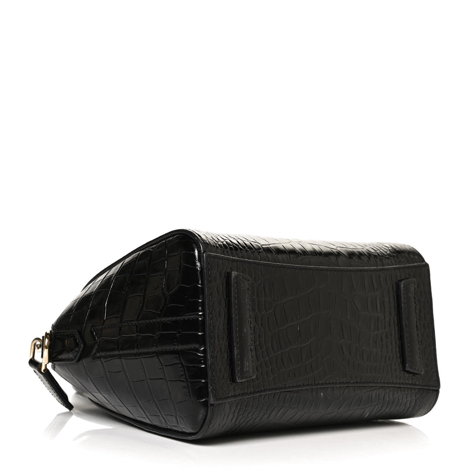 Givenchy Calfskin Crocodile Embossed Mini Antigona Black 4 of 11