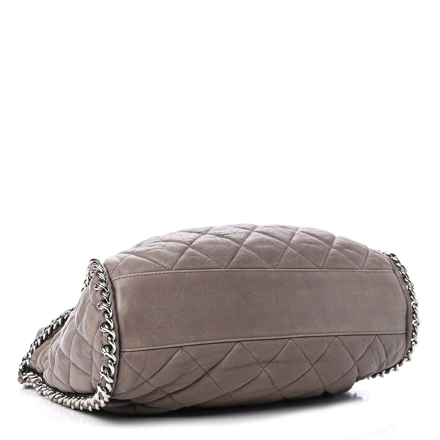 Chanel Washed Lambskin Chain Around Hobo Taupe 3 of 5