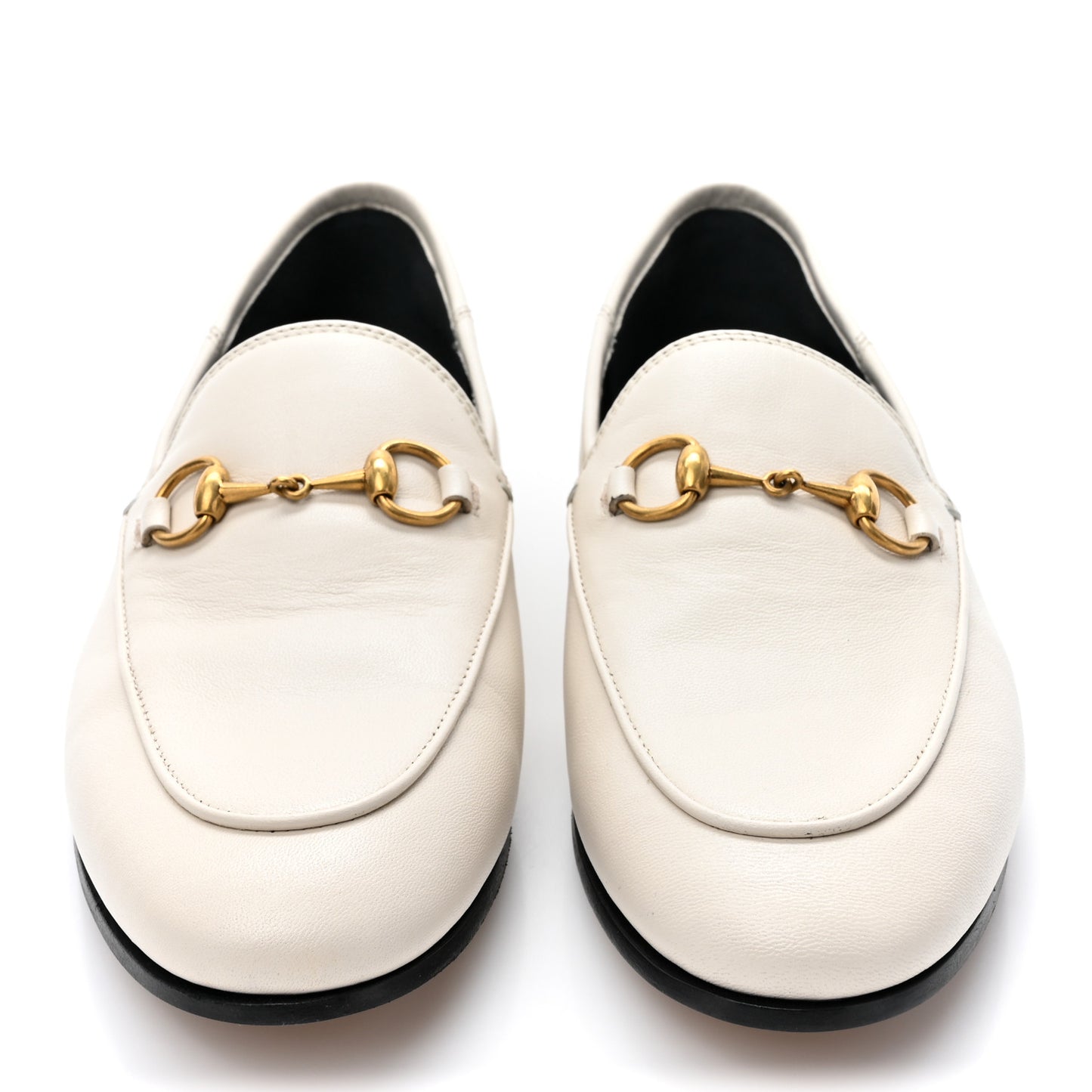 Lambskin Womens Brixton Horsebit Loafers 37 Mystic White