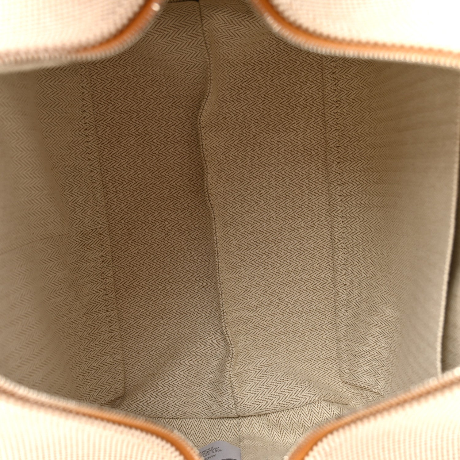 Hermes Canvas Large Bride-A-Brac Cabriole Case Biscuit 5 of 9