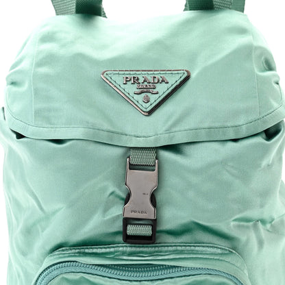 Prada Satin Single Snap Buckle Backpack Menta 8 of 12