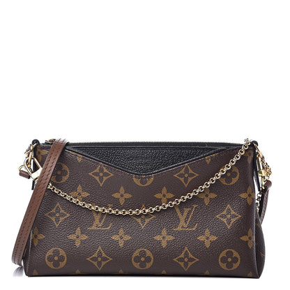 Louis Vuitton Monogram Pallas Clutch Black 1 of 13