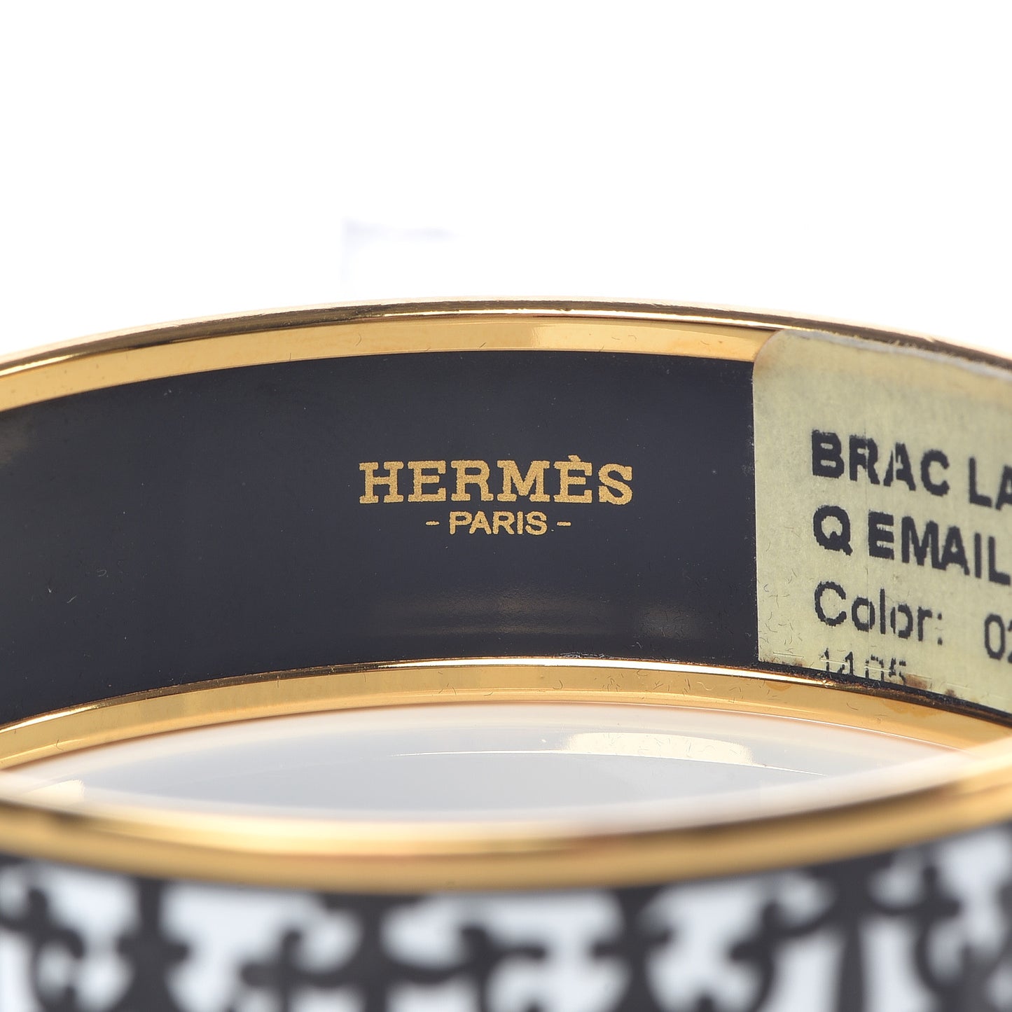 Enamel Printed Wide Balcons du Guadalquivir Bracelet 65 Black
