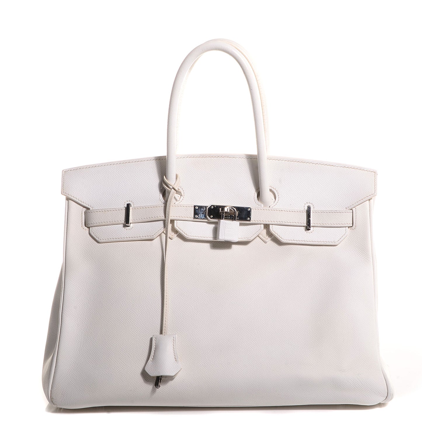Epsom Birkin 35 White