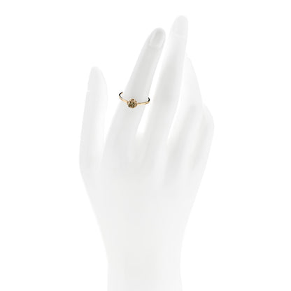 Gucci 18K Yellow Gold Beryl Interlocking G Ring 53 6.25 2 of 5