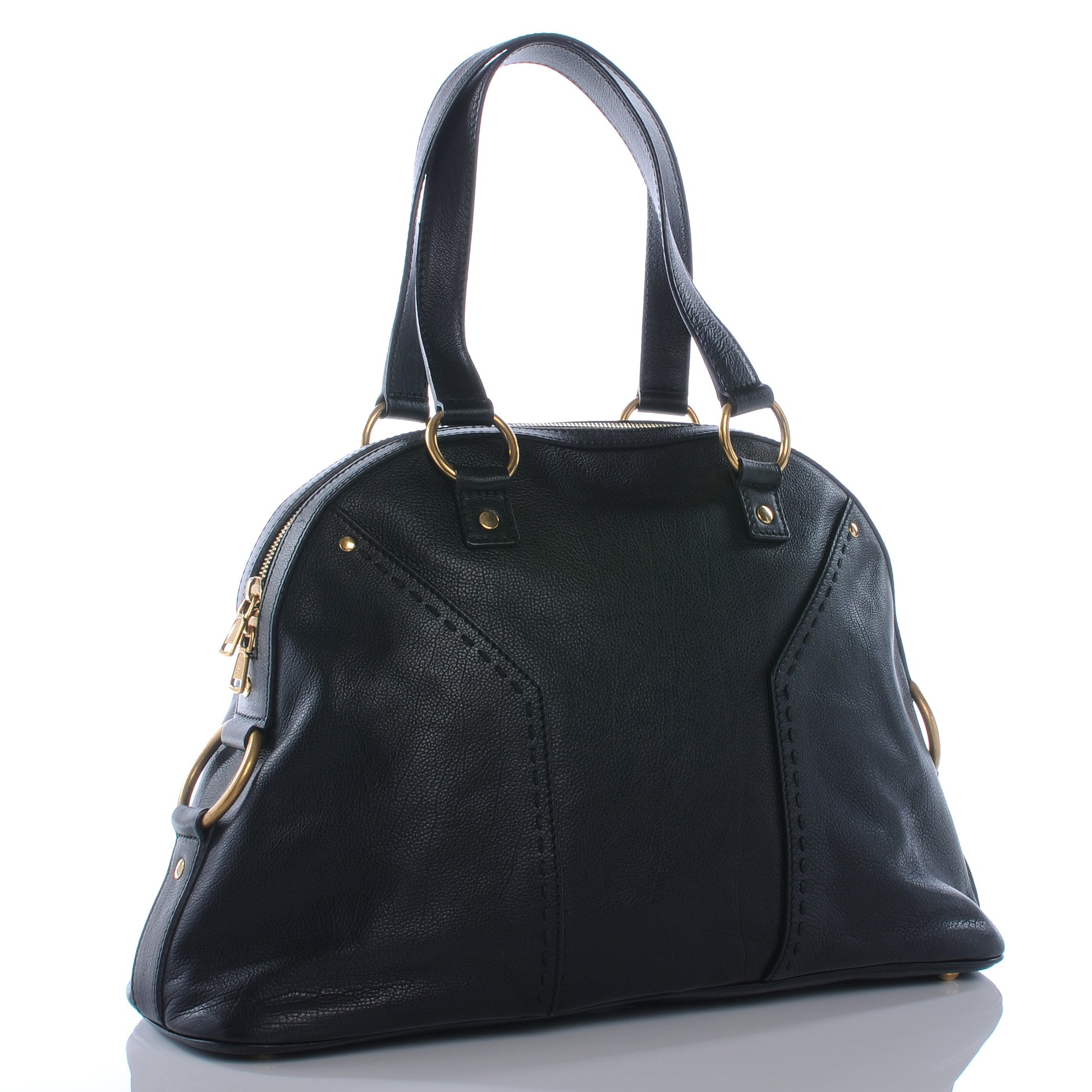 Saint Laurent Leather Large Muse Black 3 of 8