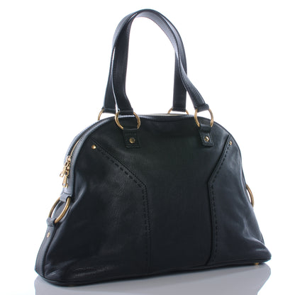 Saint Laurent Leather Large Muse Black 3 of 8