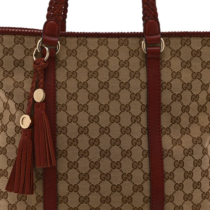 Gucci Monogram Large Marrakech Tote Red 9 of 12
