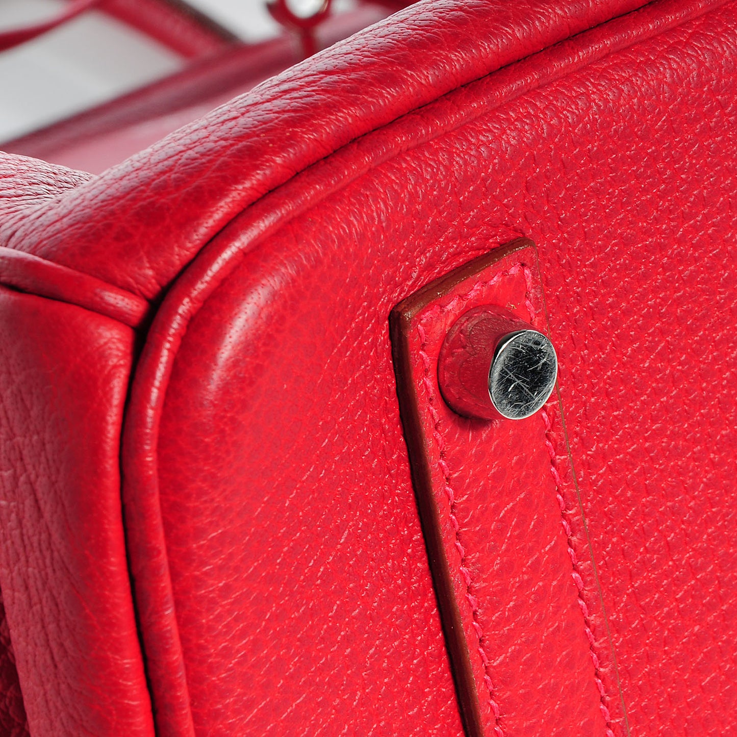 Buffle Skipper Birkin 35 Rouge Vif