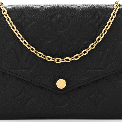 Louis Vuitton Empreinte Pochette Felicie Chain Wallet Black 8 of 11