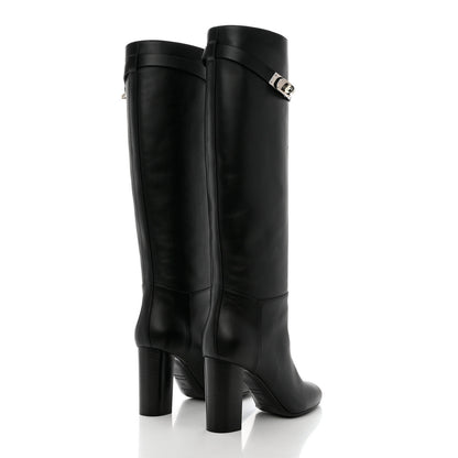 Hermes Heritage Calfskin Story Boots 38 Black 4 of 8