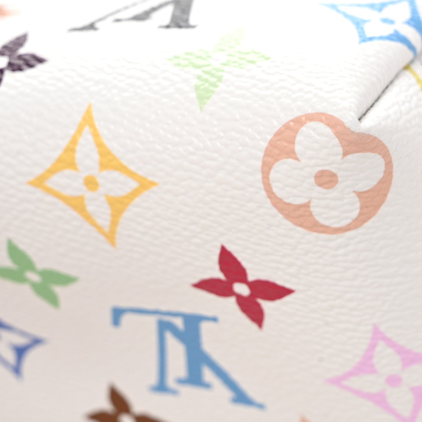 LV x TM Monogram Multicolor Cosmetic Pouch PM White