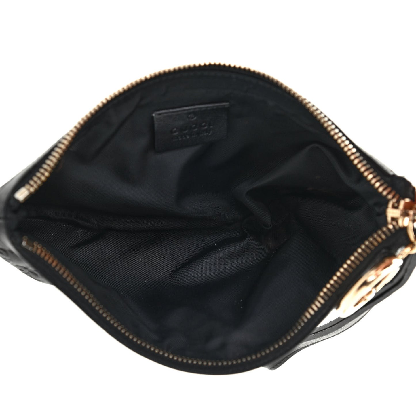 Guccissima Signature New Britt Wristlet Black