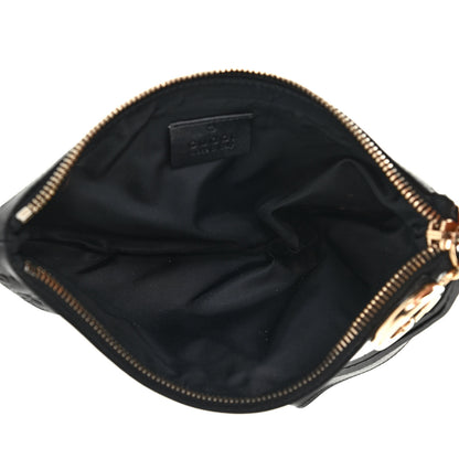 Gucci Guccissima Signature New Britt Wristlet Black 10 of 13