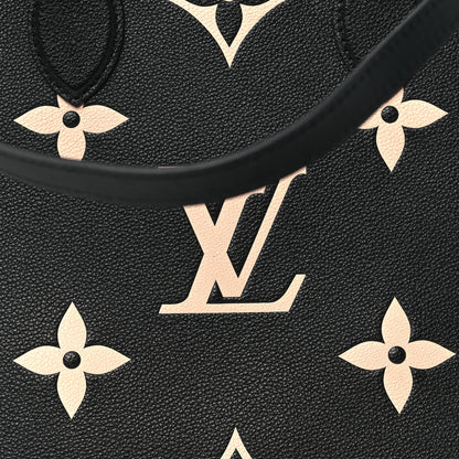 Louis Vuitton Empreinte Monogram Giant Onthego MM Black Beige 7 of 9