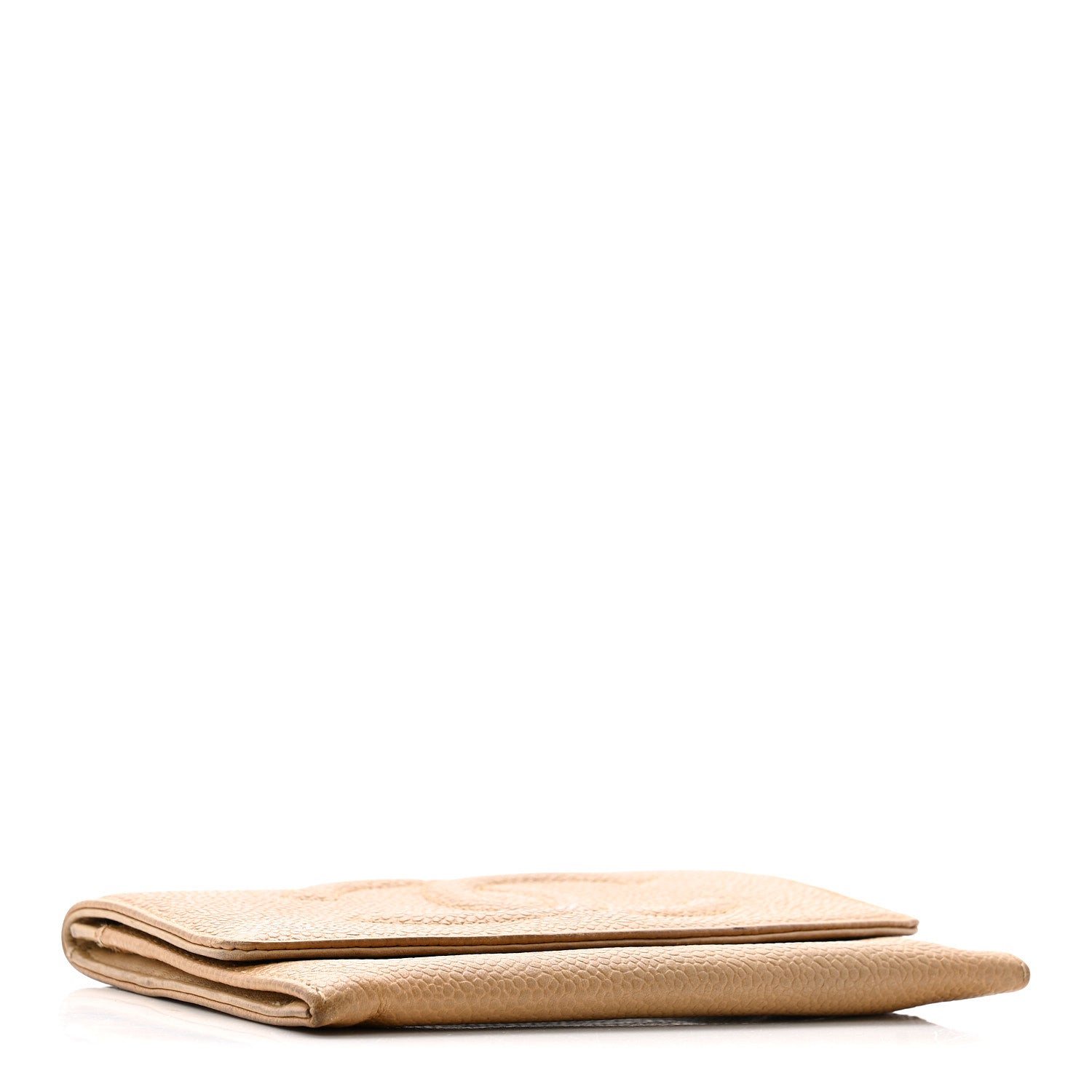 Chanel Caviar Timeless CC Compact Flap Wallet Beige 4 of 12