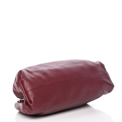 Bottega Veneta Smooth Butter Calf The Pouch Oversized Clutch Bordeaux 4 of 10