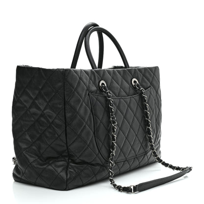 Chanel Caviar Quilted Large Coco Handle Shopping Tote Black 3 of 12