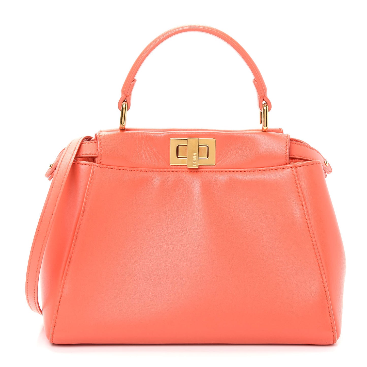Nappa Mini Peekaboo Iconic Satchel Azalea