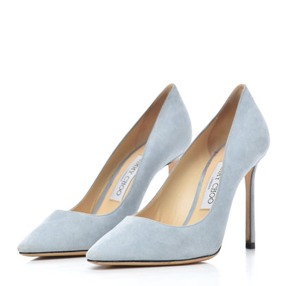 Jimmy Choo Suede Romy Pumps 36.5 Blue 3 of 17
