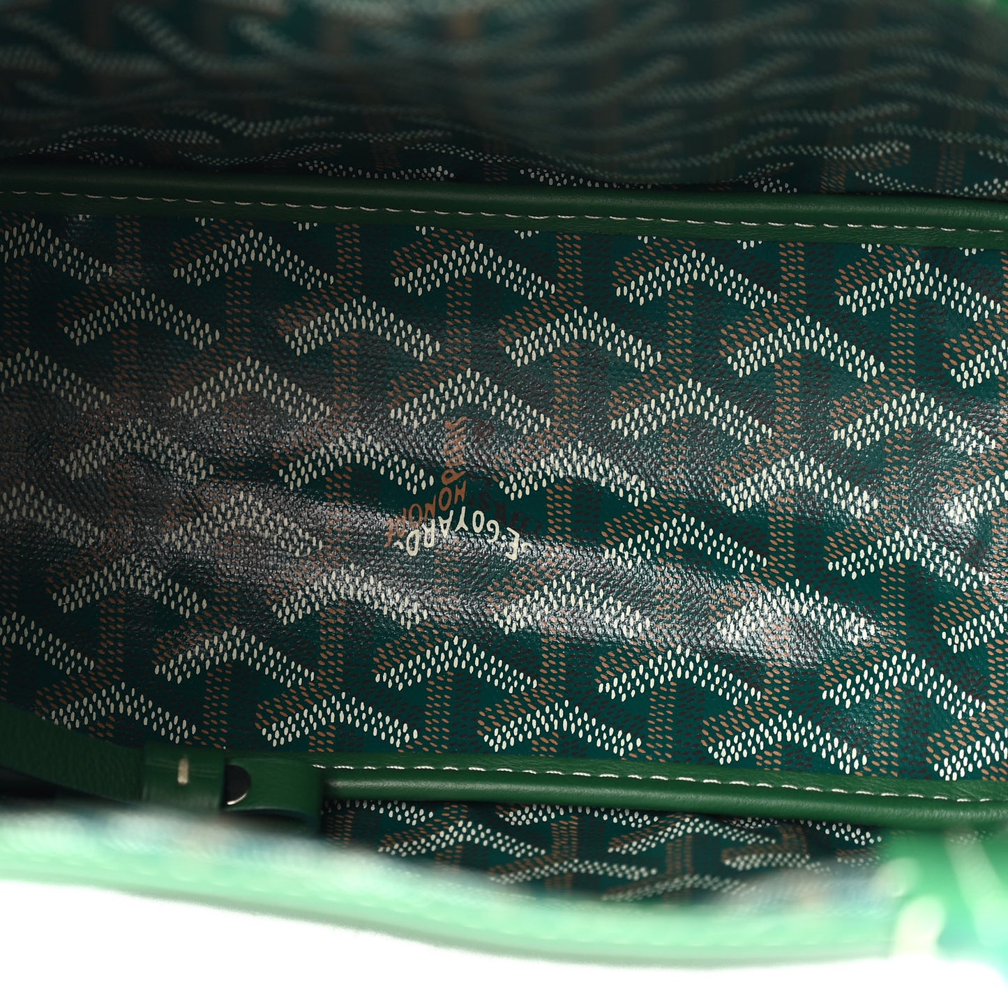 Goyardine Reversible Mini Anjou Green