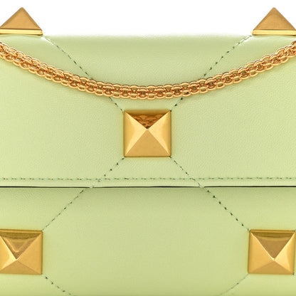 Valentino Garavani Nappa Roman Stud Wallet on Chain Ambrosia 8 of 11